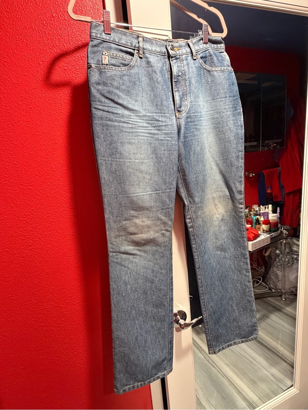 Guess Women's Straight Leg Blue Jeans